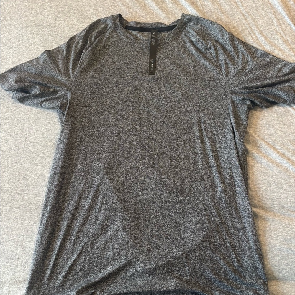 Lululemon Athletica Heathered Black T-Shirt